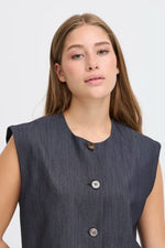 Load image into Gallery viewer, Ichi Cropped Waistcoat
