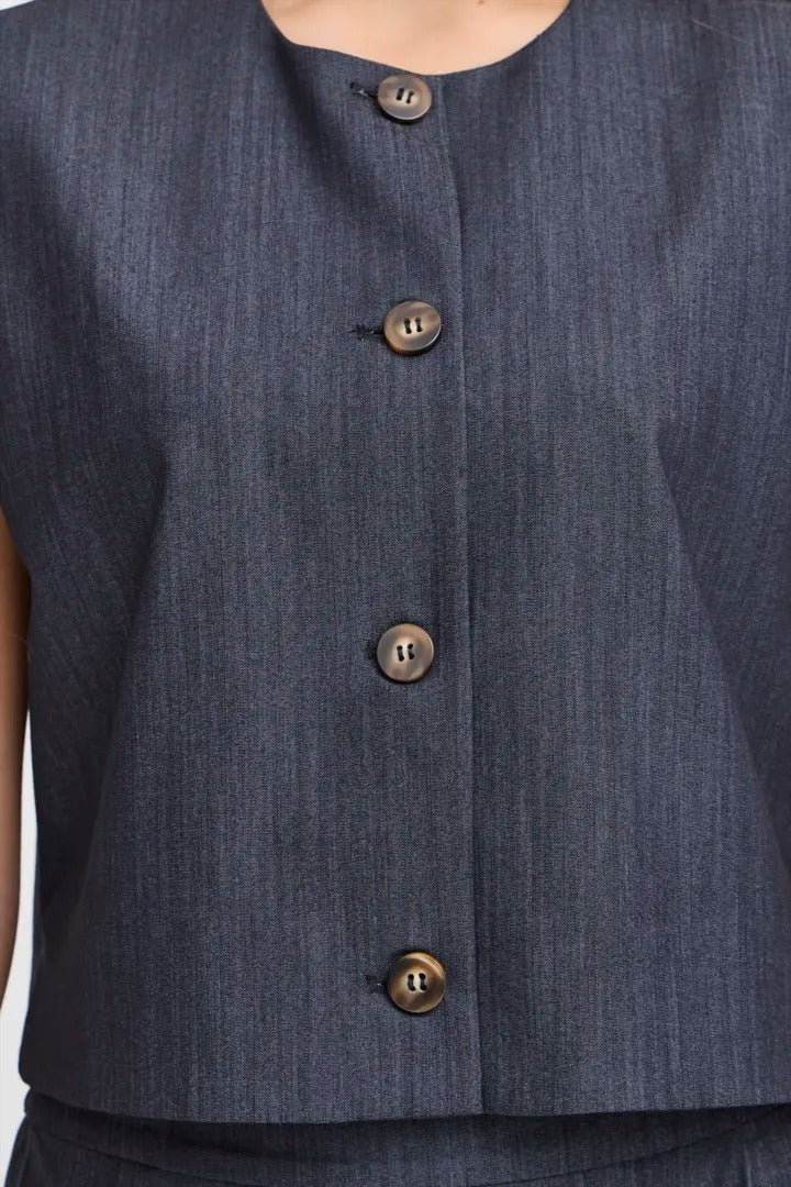 Ichi Cropped Waistcoat