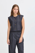 Load image into Gallery viewer, Ichi Cropped Waistcoat

