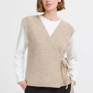 Ichi Wrap Over Sweater Vest