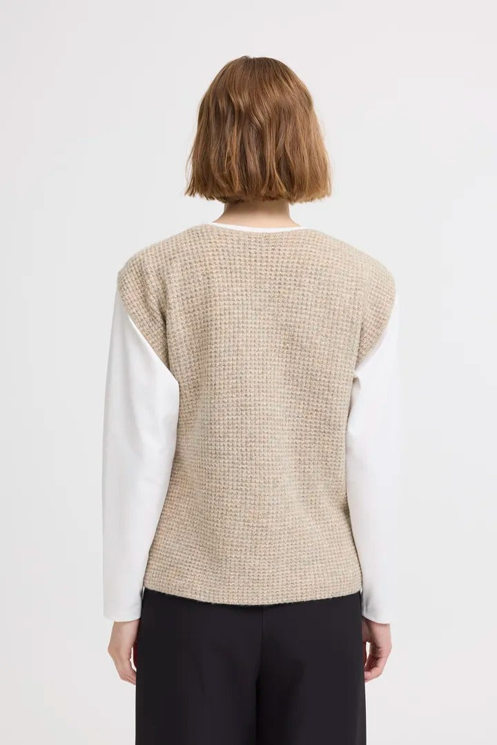 Ichi Wrap Over Sweater Vest