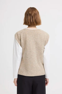 Ichi Wrap Over Sweater Vest