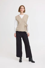 Load image into Gallery viewer, Ichi Wrap Over Sweater Vest
