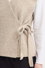 Load image into Gallery viewer, Ichi Wrap Over Sweater Vest
