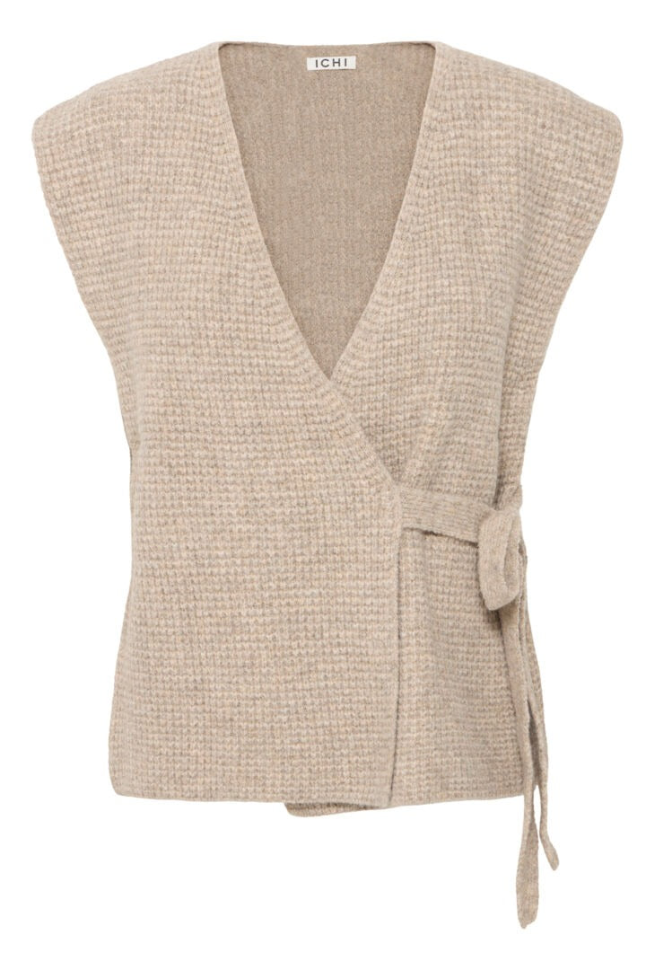 Ichi Wrap Over Sweater Vest
