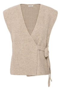 Ichi Wrap Over Sweater Vest