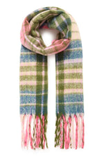 Load image into Gallery viewer, Ichi Fringe Knitted Scarf
