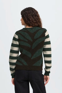 Ichi Multi Patterned Cardigan