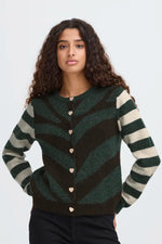 Load image into Gallery viewer, Ichi Multi Patterned Cardigan
