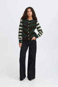 Ichi Multi Patterned Cardigan