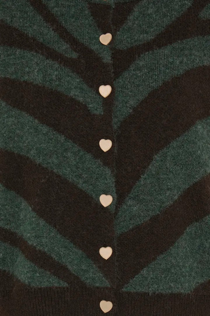 Ichi Multi Patterned Cardigan