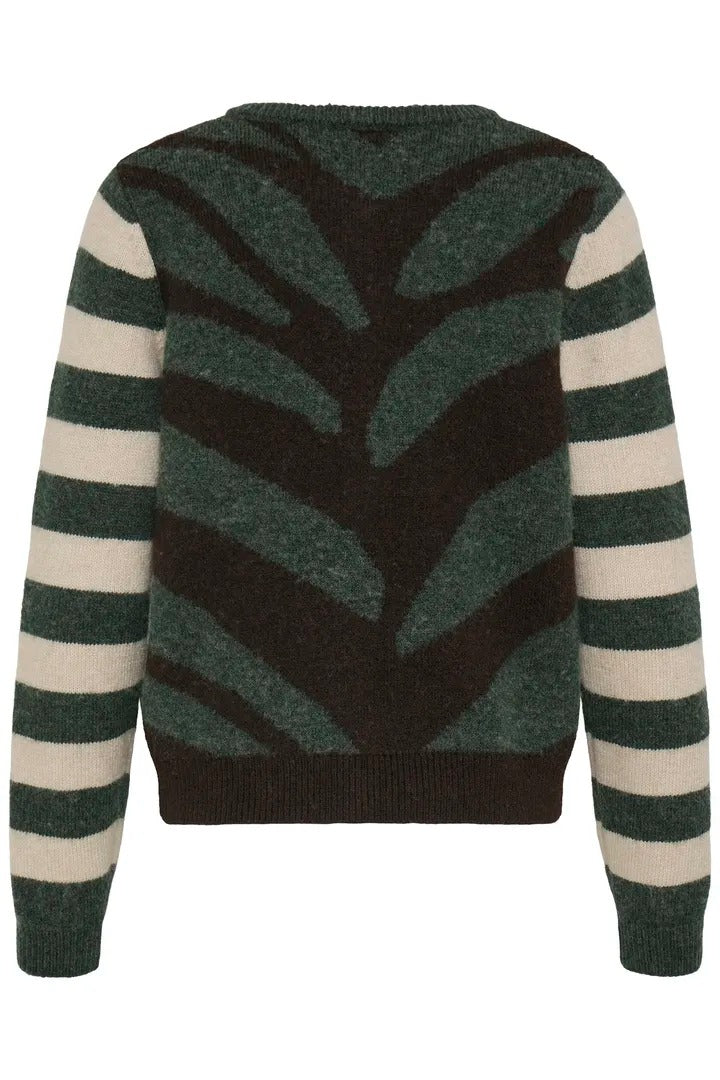Ichi Multi Patterned Cardigan