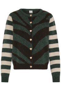 Ichi Multi Patterned Cardigan