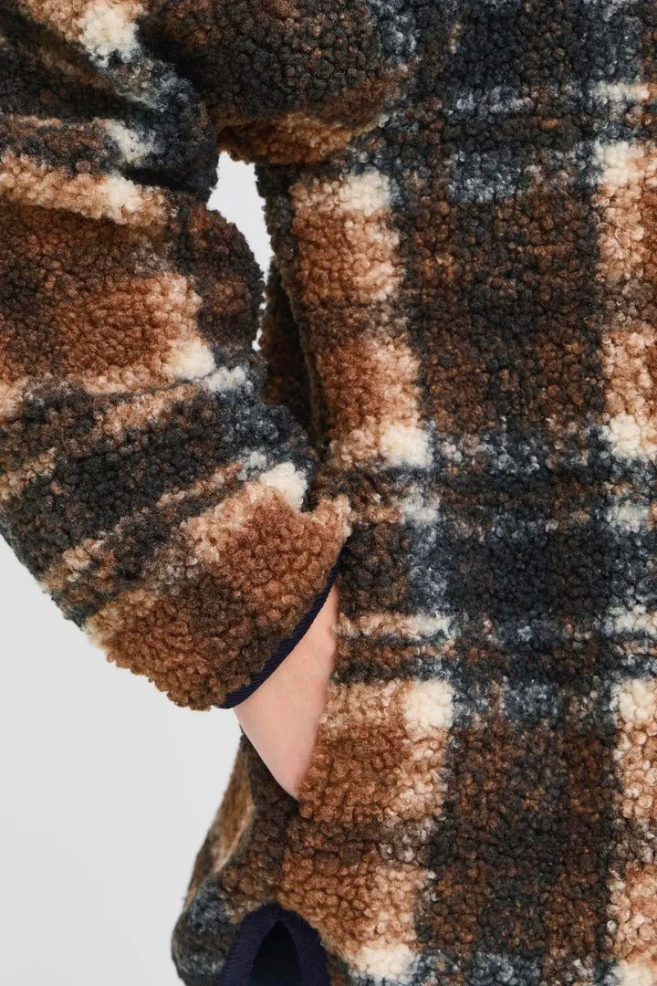 Ichi Teddy Checked Jacket