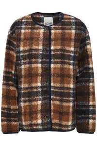 Ichi Teddy Checked Jacket