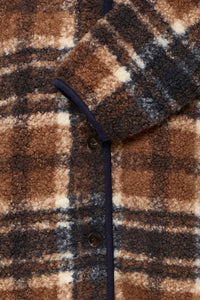 Ichi Teddy Checked Jacket