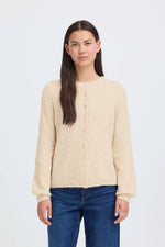 Load image into Gallery viewer, Ichi Round Neck Buttoned Cardigan
