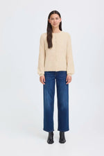 Load image into Gallery viewer, Ichi Round Neck Buttoned Cardigan

