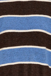 Ichi High Neck Blocked Stripe Jumper