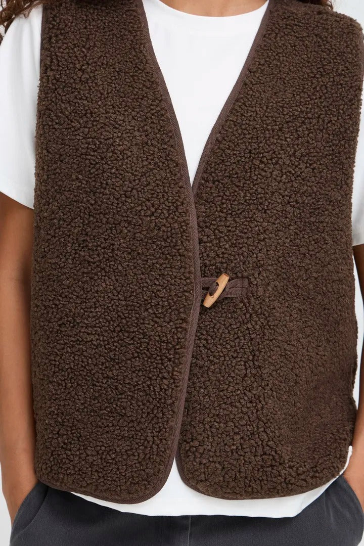 Ichi Teddy Fleece Waistcoat