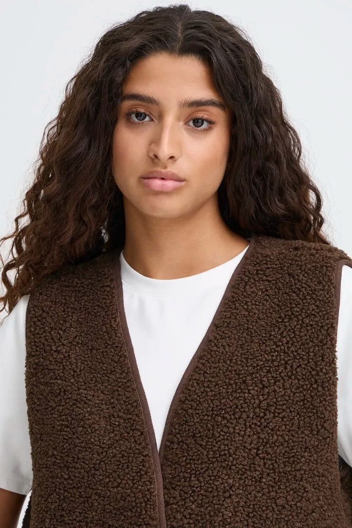 Ichi Teddy Fleece Waistcoat