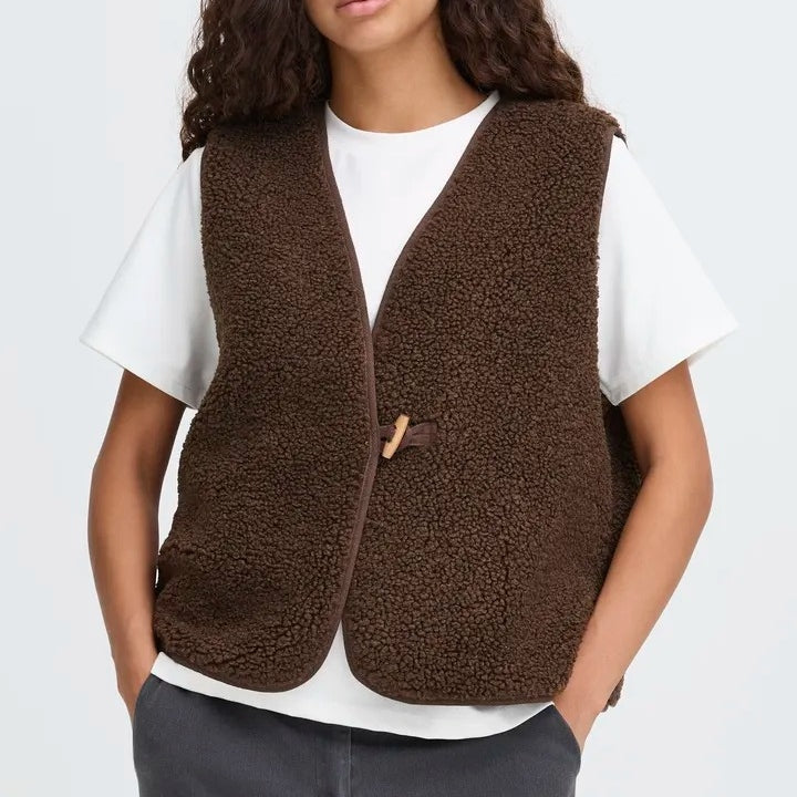 Ichi Teddy Fleece Waistcoat