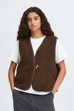 Load image into Gallery viewer, Ichi Teddy Fleece Waistcoat
