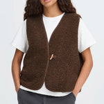 Load image into Gallery viewer, Ichi Teddy Fleece Waistcoat
