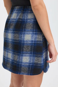 Ichi Check Short Skirt