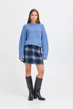 Load image into Gallery viewer, Ichi Check Short Skirt
