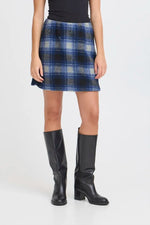 Load image into Gallery viewer, Ichi Check Short Skirt
