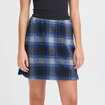 Load image into Gallery viewer, Ichi Check Short Skirt
