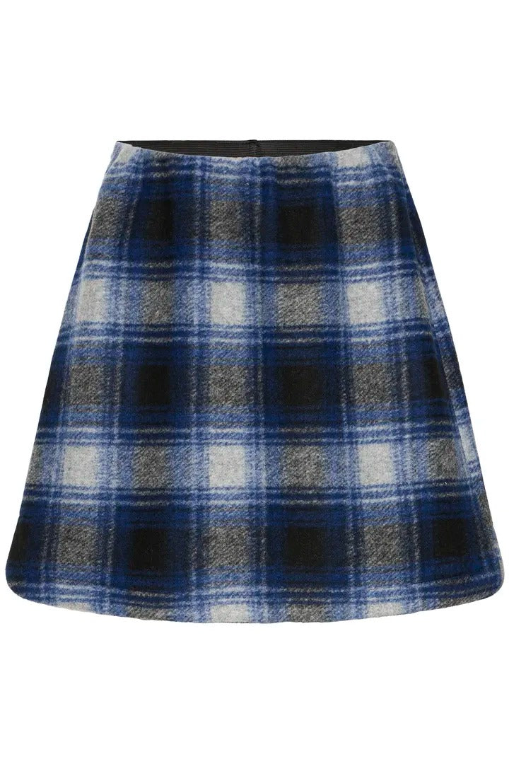 Ichi Check Short Skirt