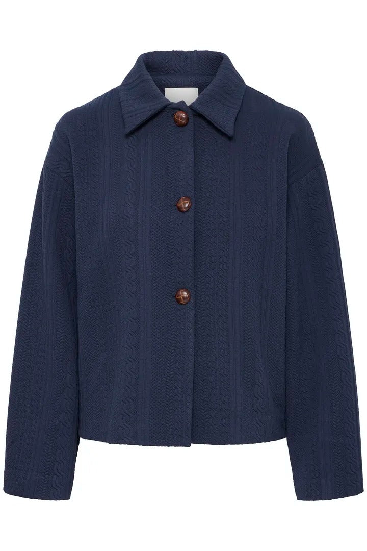 Ichi Cable Knit Jacket