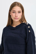 Load image into Gallery viewer, Ichi Button Shoulder Jumper
