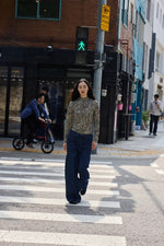 Load image into Gallery viewer, Ichi Zebra Long Sleeve Top
