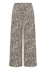 Load image into Gallery viewer, Ichi Zebra Wide Leg Trousers
