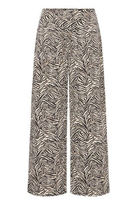 Ichi Zebra Wide Leg Trousers