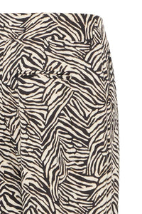 Ichi Zebra Wide Leg Trousers