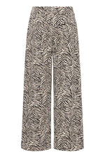 Load image into Gallery viewer, Ichi Zebra Wide Leg Trousers
