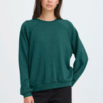 Load image into Gallery viewer, Ichi Crew Neck Diamonte Sweatshirt
