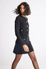 Load image into Gallery viewer, Ichi Gold Buttoned Cardigan
