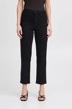 Load image into Gallery viewer, Ichi Raven Straight Leg Cropped Jean
