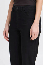 Load image into Gallery viewer, Ichi Raven Straight Leg Cropped Jean

