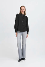 Load image into Gallery viewer, Ichi Ruffled Collar Shirt
