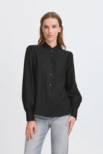 Load image into Gallery viewer, Ichi Ruffled Collar Shirt
