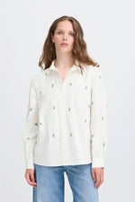 Load image into Gallery viewer, Ichi Flower Embroidered Shirt
