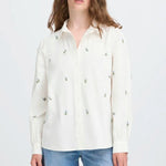 Load image into Gallery viewer, Ichi Flower Embroidered Shirt
