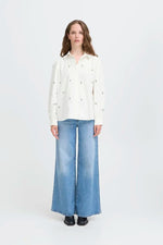 Load image into Gallery viewer, Ichi Flower Embroidered Shirt
