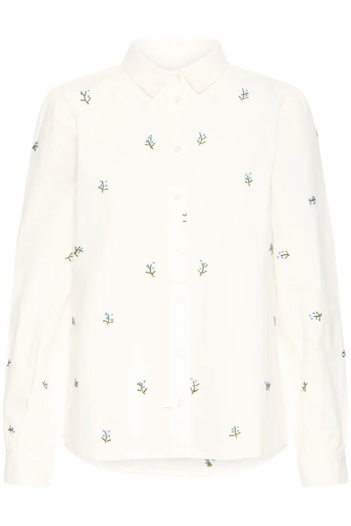 Ichi Flower Embroidered Shirt